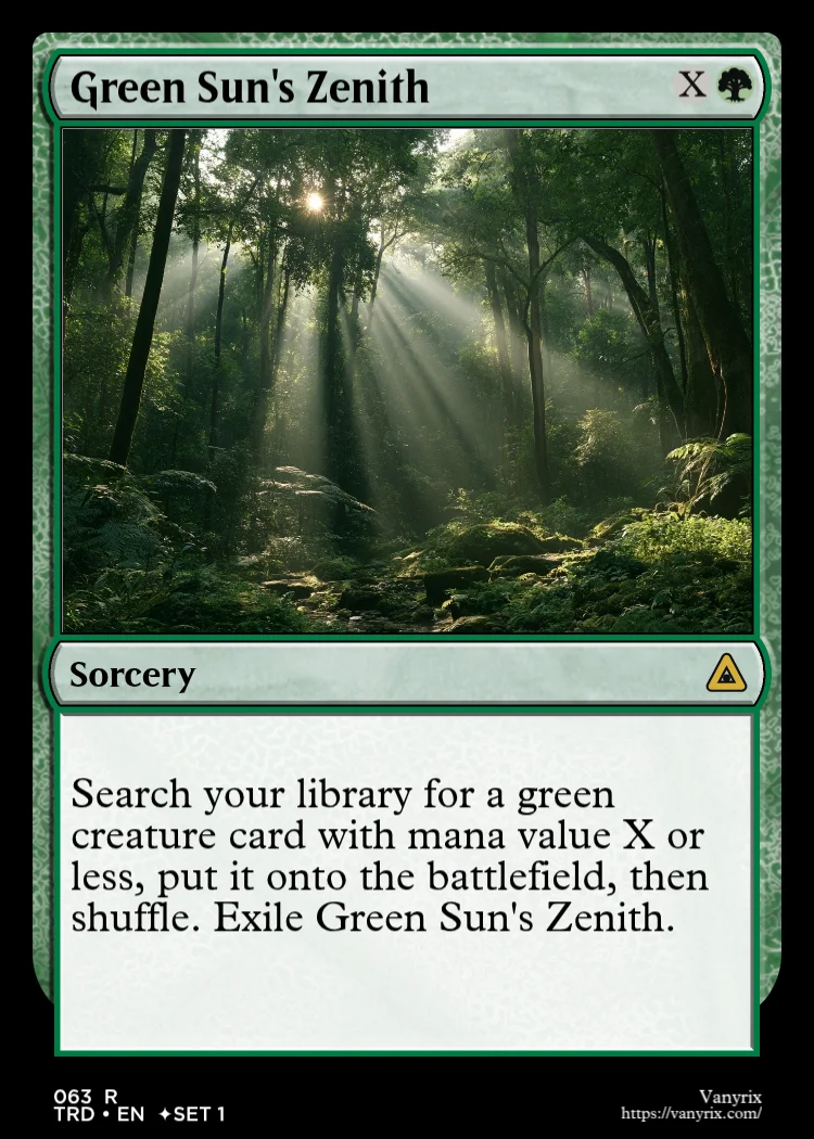Green Sun's Zenith