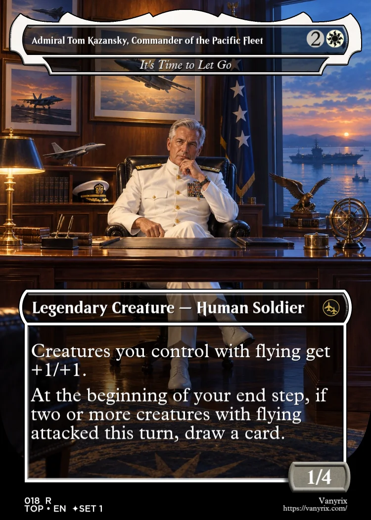 Admiral Tom Kazansky, Commander of the Pacific Fleet