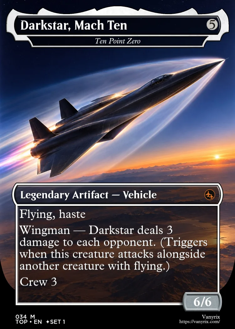 Darkstar, Mach Ten