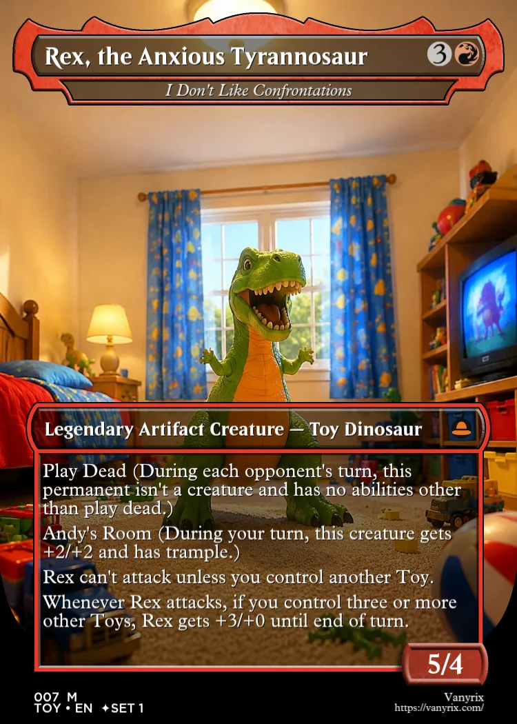 Rex, the Anxious Tyrannosaur