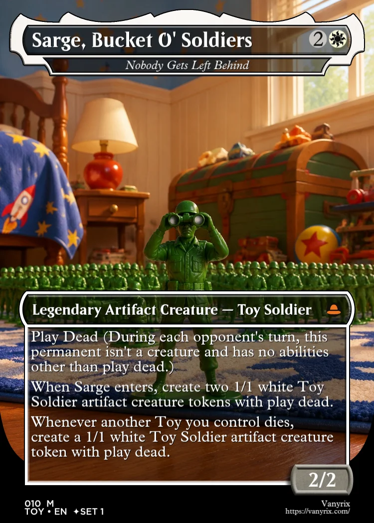 Sarge, Bucket O' Soldiers