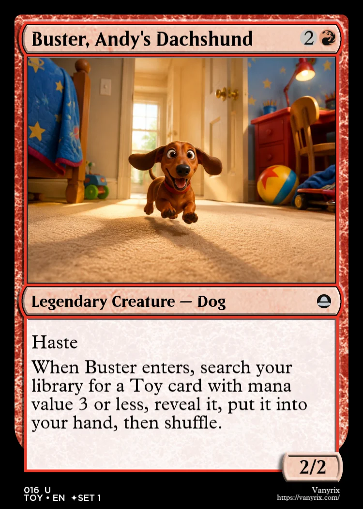 Buster, Andy's Dachshund