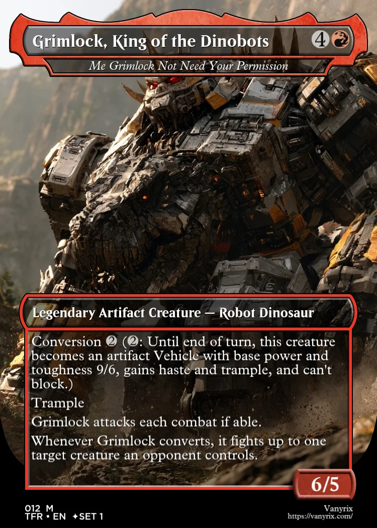 Grimlock, King of the Dinobots