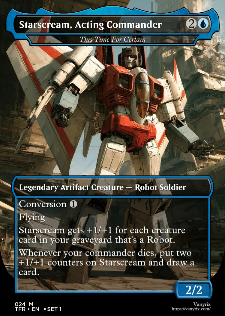 Starscream, Acting Commander