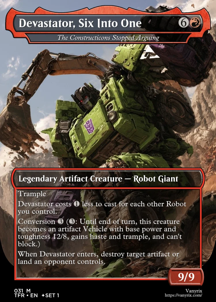 Devastator, Six Into One