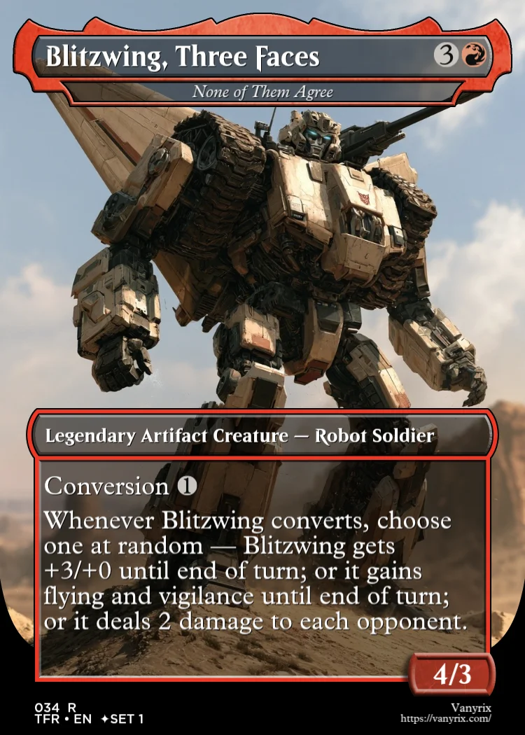 Blitzwing, Three Faces