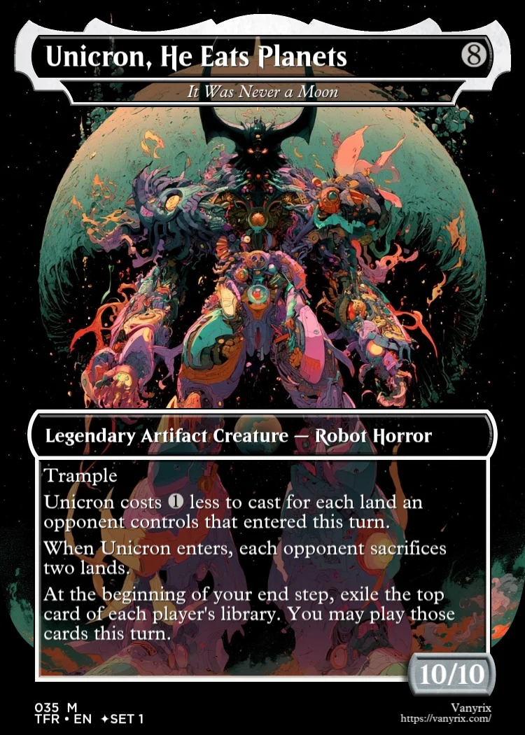 Unicron, He Eats Planets