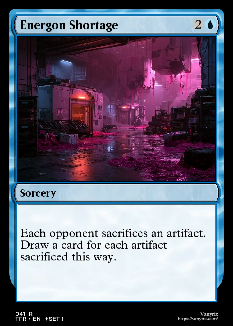 Energon Shortage