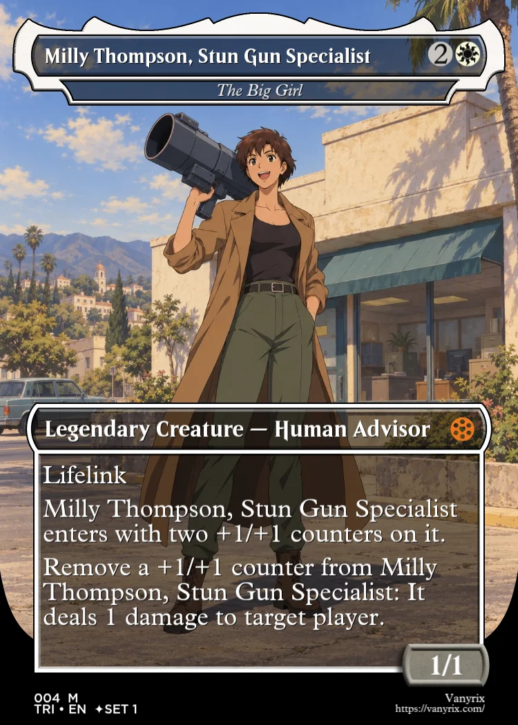 Milly Thompson, Stun Gun Specialist