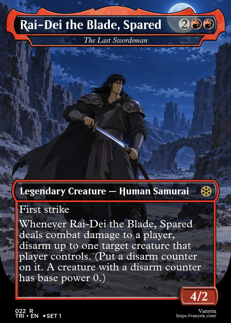 Rai-Dei the Blade, Spared