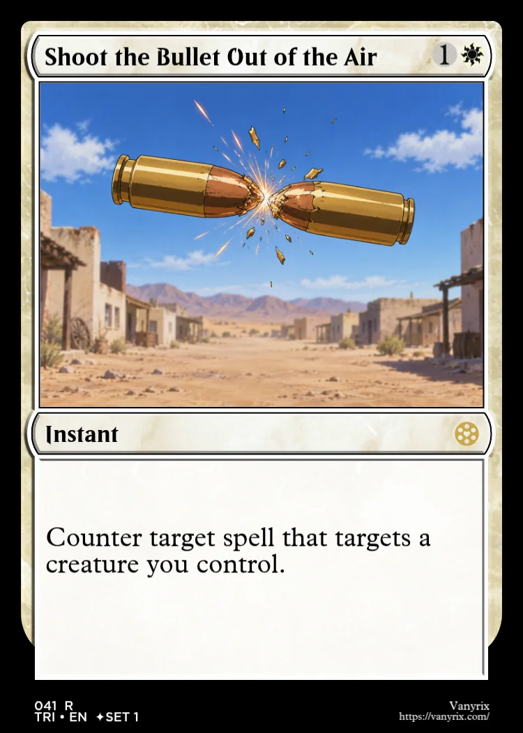 Shoot the Bullet Out of the Air
