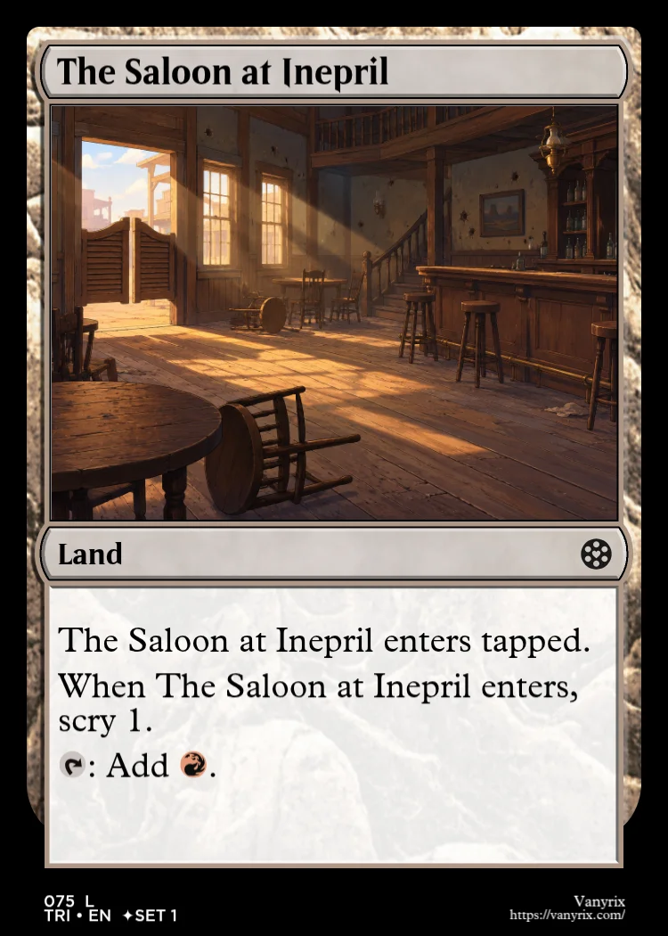 The Saloon at Inepril