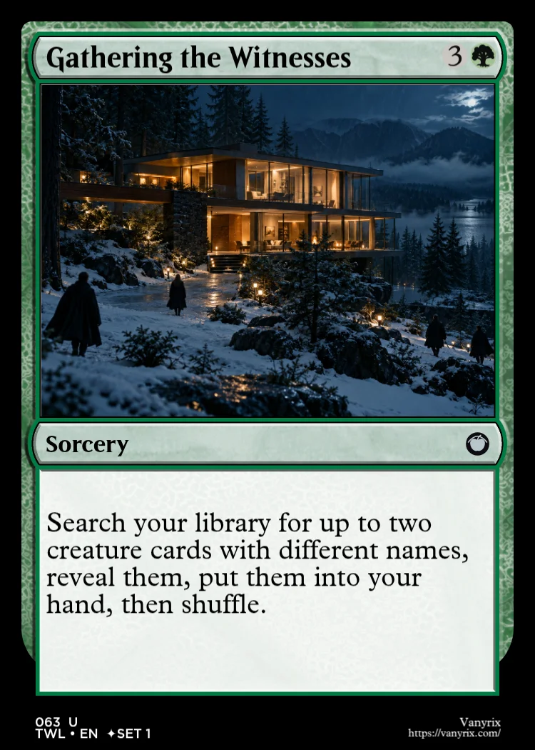 Gathering the Witnesses