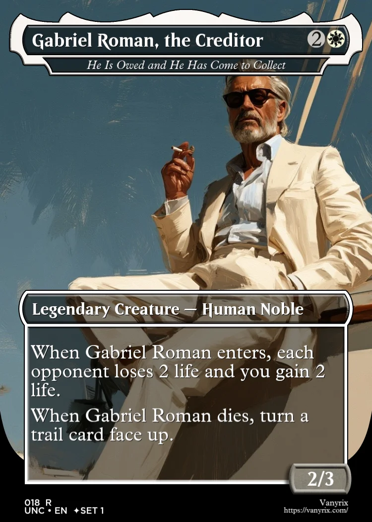 Gabriel Roman, the Creditor