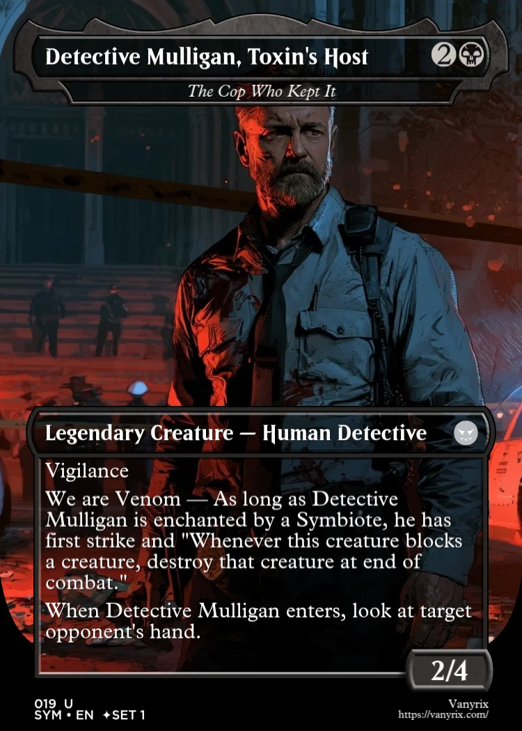 Detective Mulligan, Toxin's Host