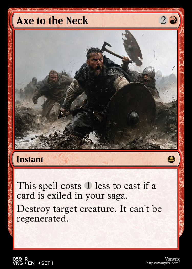 Axe to the Neck