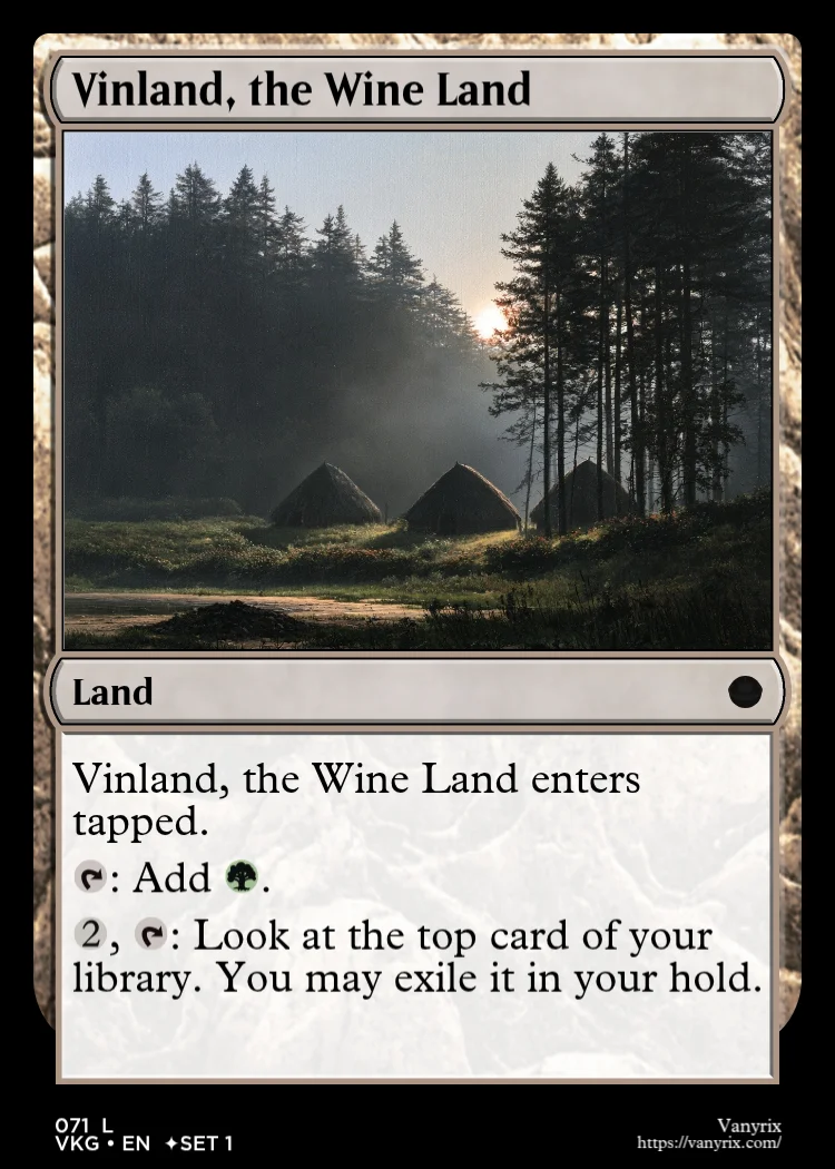 Vinland, the Wine Land