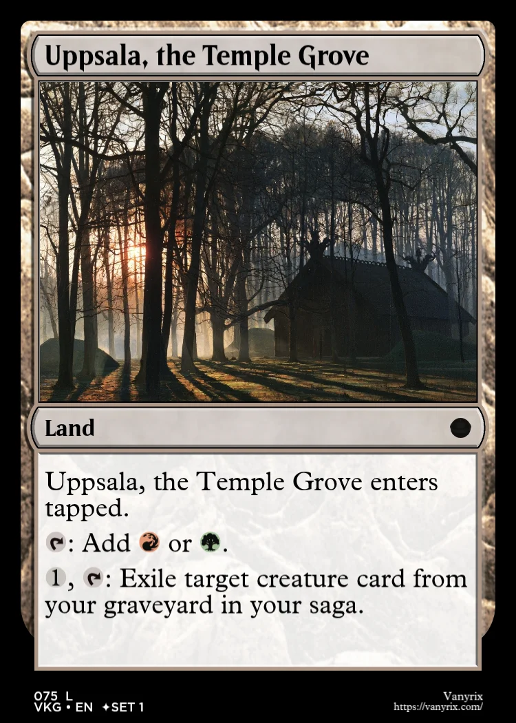 Uppsala, the Temple Grove