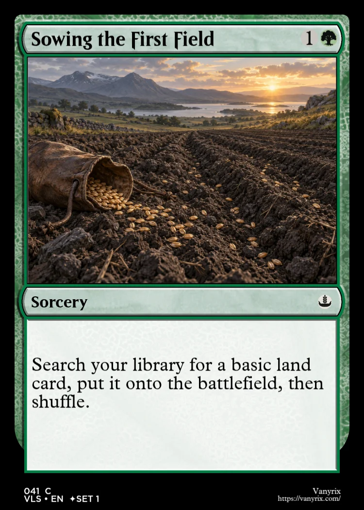 Sowing the First Field