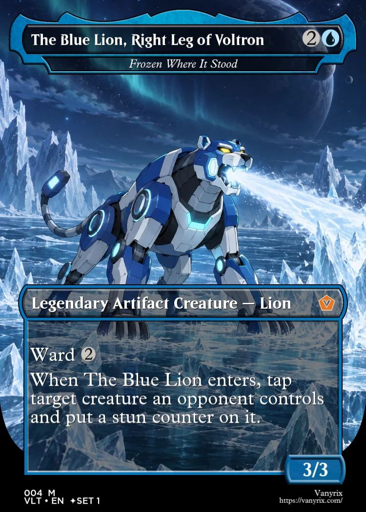 The Blue Lion, Right Leg of Voltron