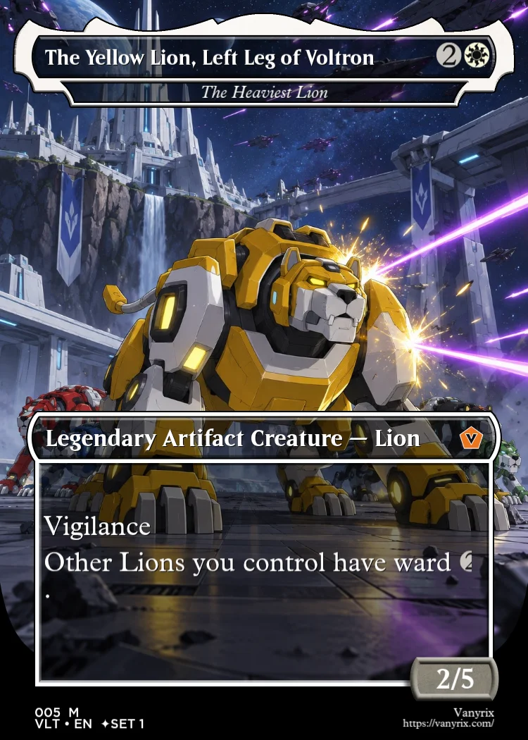 The Yellow Lion, Left Leg of Voltron