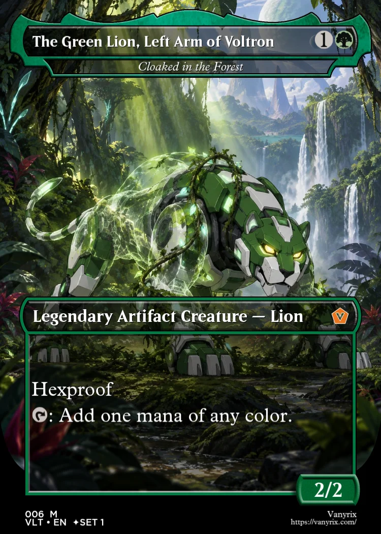 The Green Lion, Left Arm of Voltron