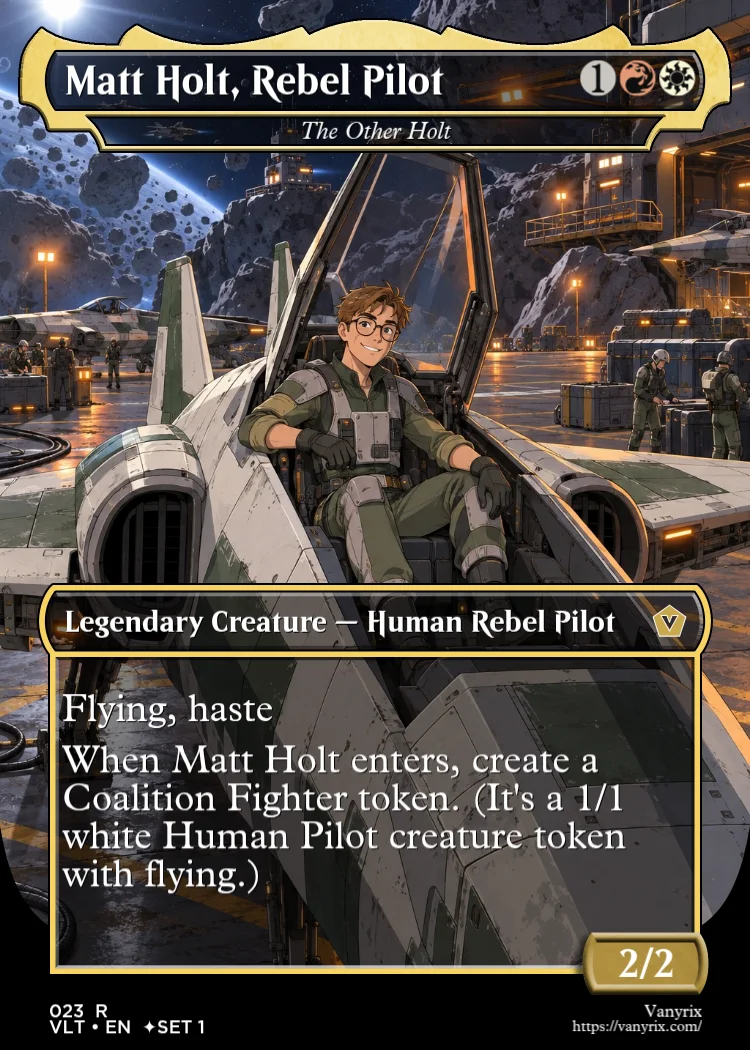 Matt Holt, Rebel Pilot