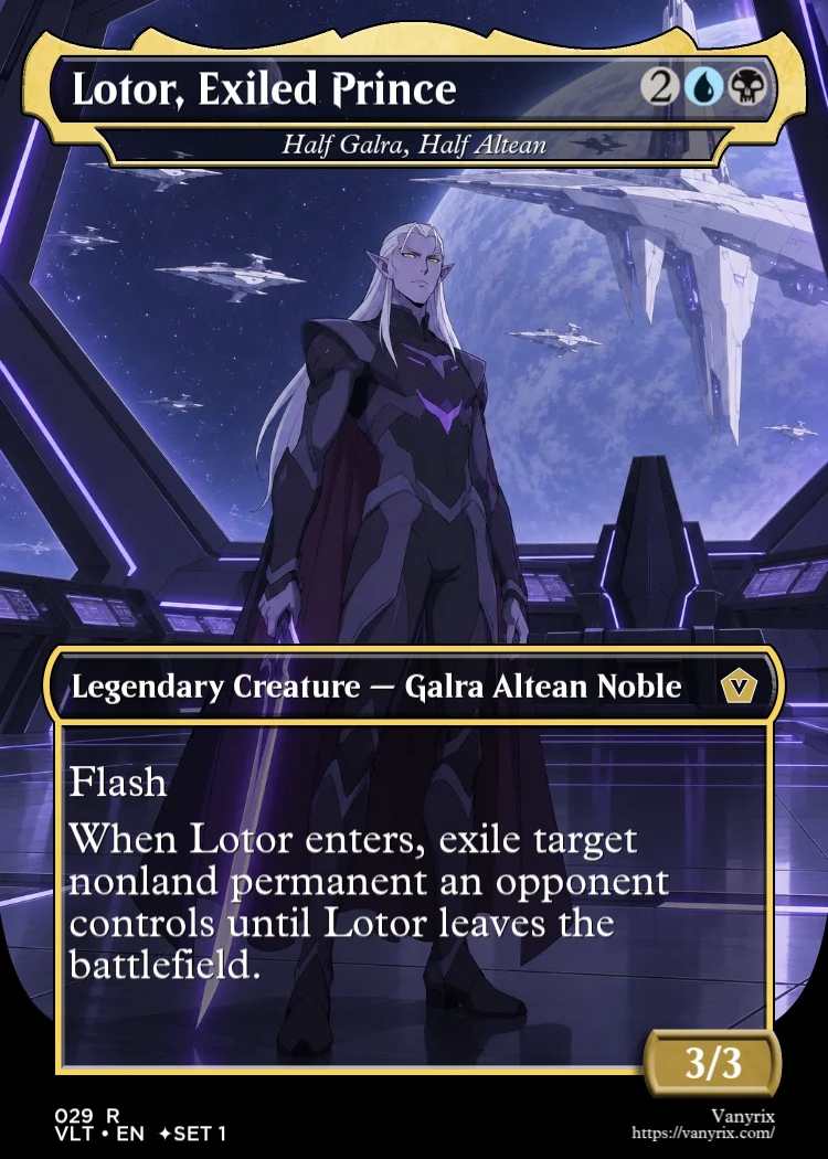 Lotor, Exiled Prince