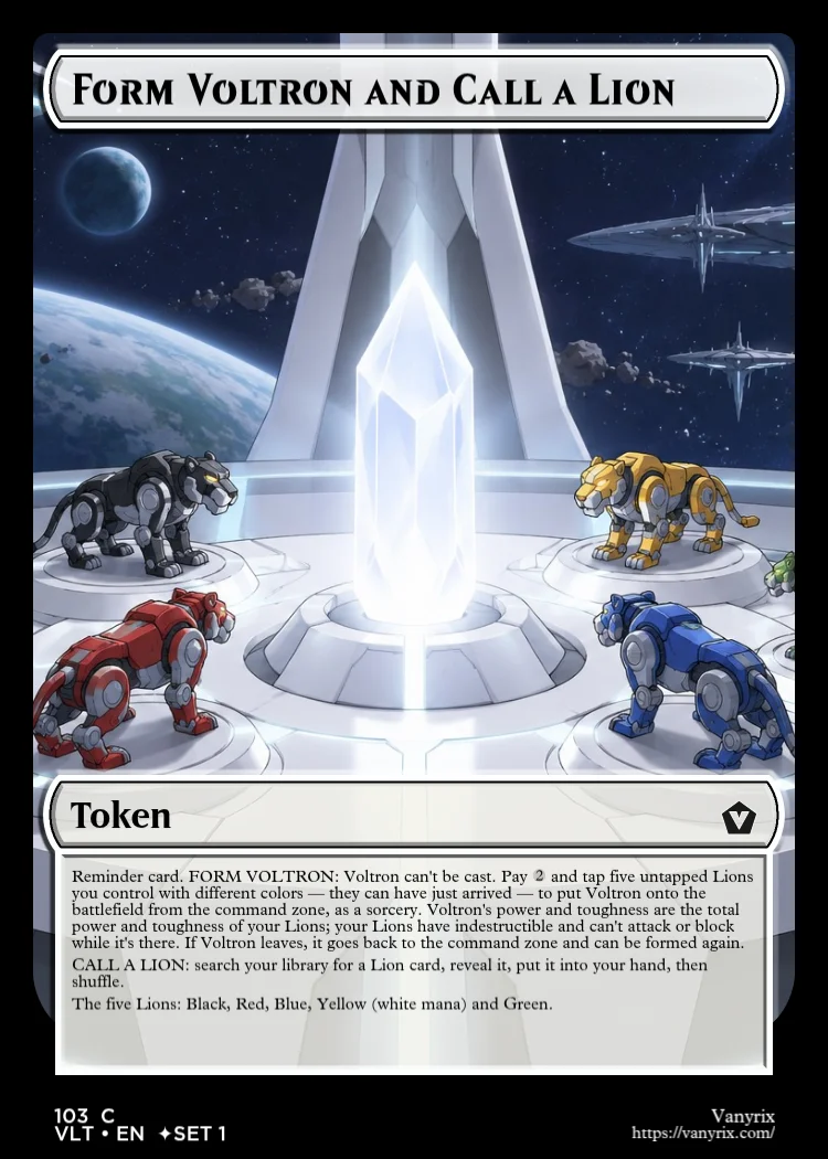 Form Voltron and Call a Lion