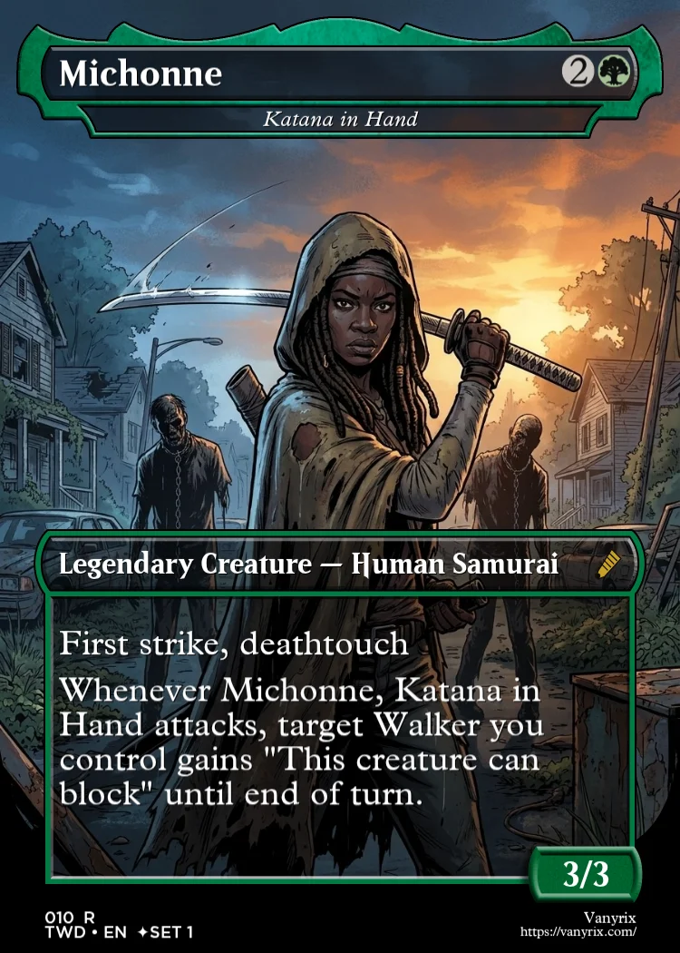 Michonne, Katana in Hand