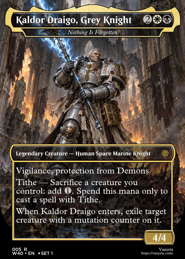 Kaldor Draigo, Grey Knight