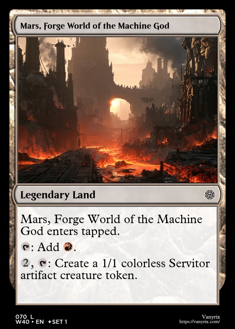 Mars, Forge World of the Machine God