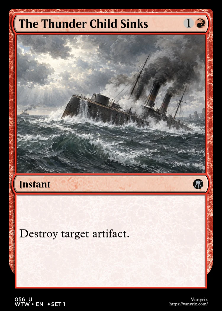 The Thunder Child Sinks