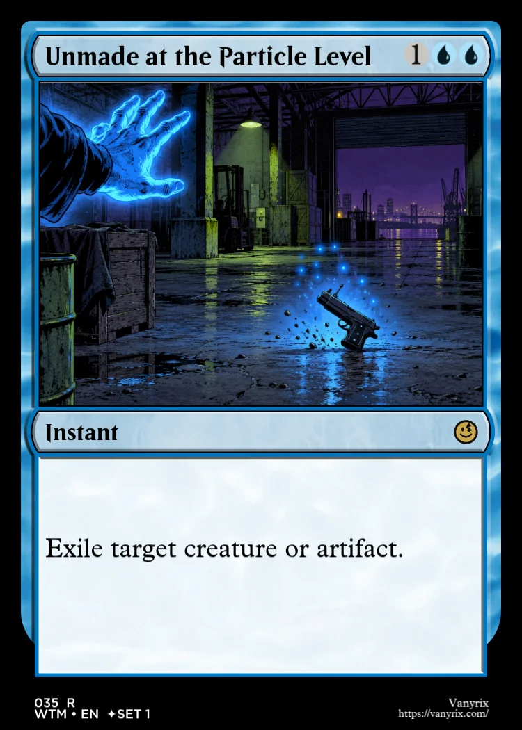 Unmade at the Particle Level