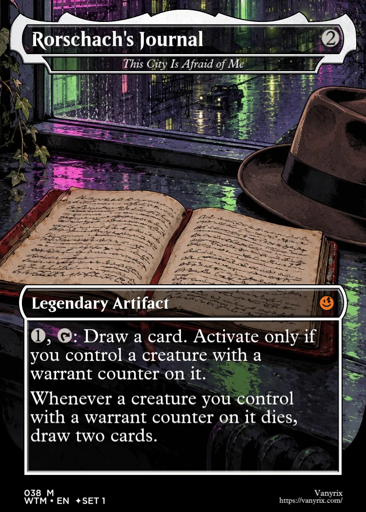 Rorschach's Journal