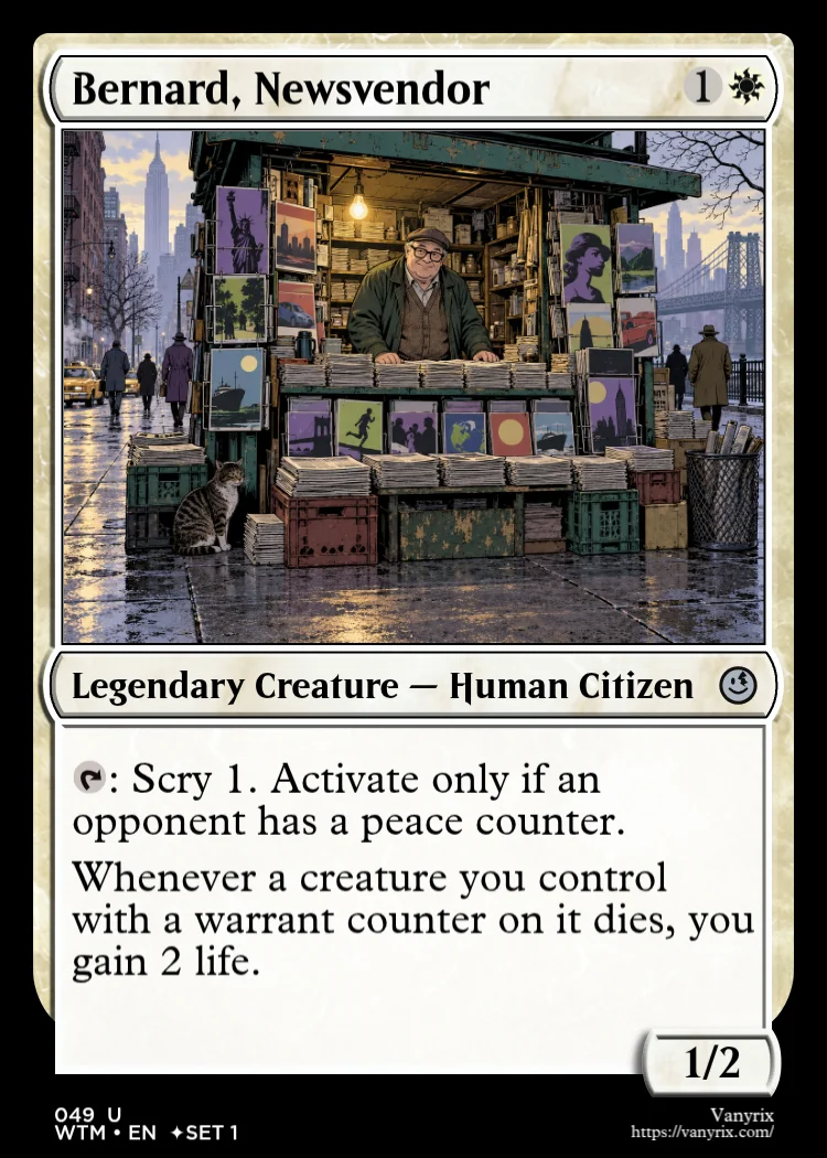 Bernard, Newsvendor