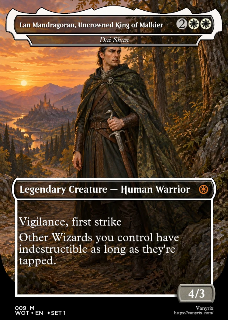 Lan Mandragoran, Uncrowned King of Malkier