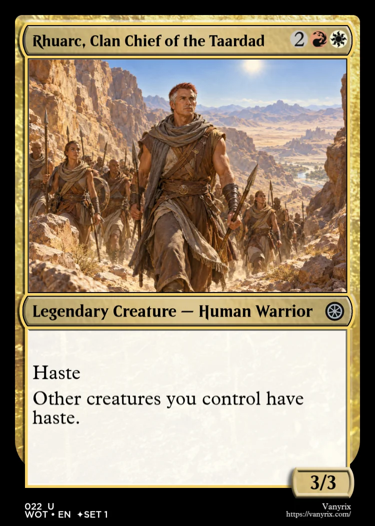 Rhuarc, Clan Chief of the Taardad