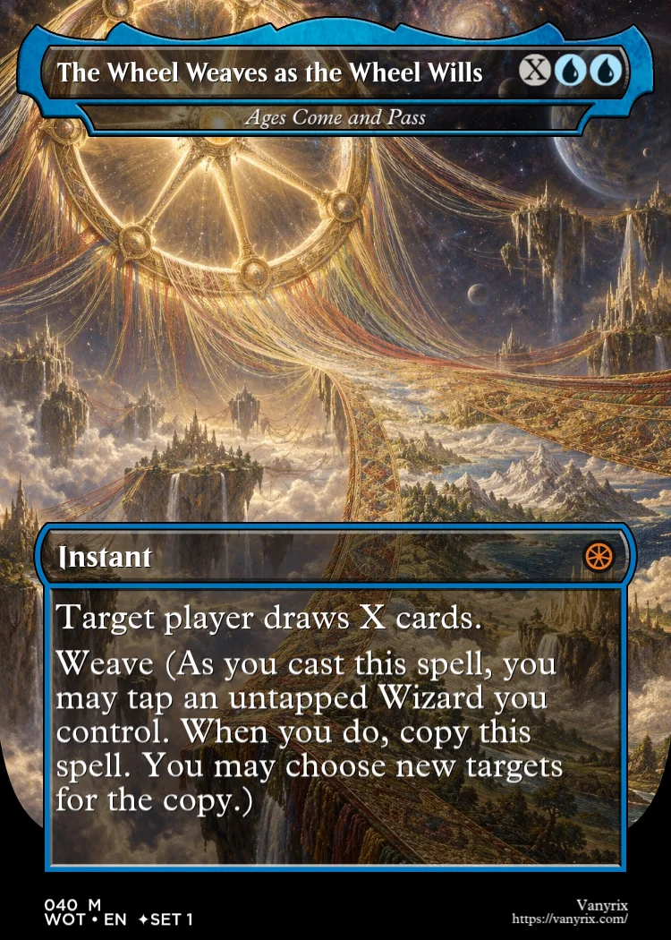 The Wheel Weaves as the Wheel Wills