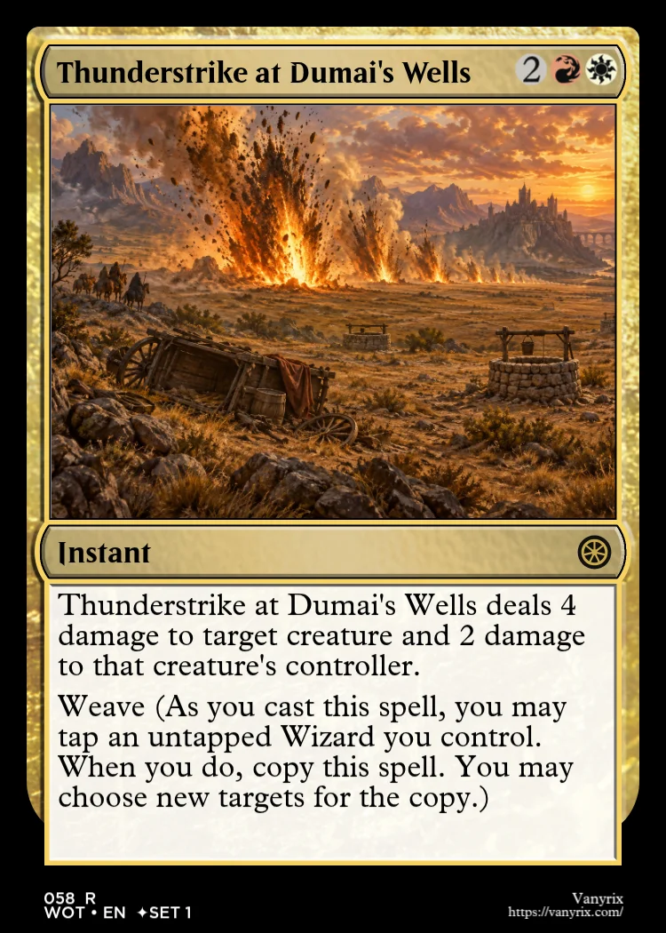 Thunderstrike at Dumai's Wells