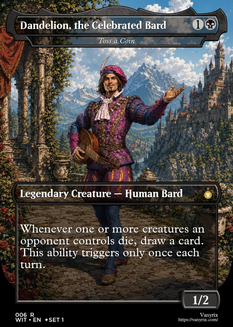 Dandelion, the Celebrated Bard