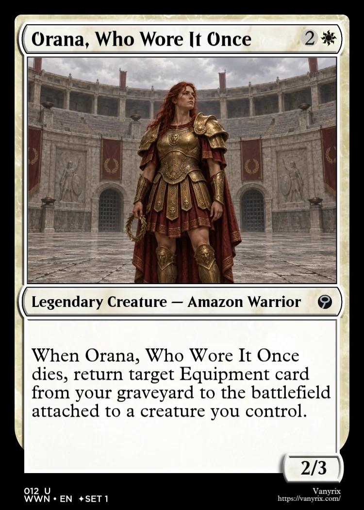 Orana, Who Wore It Once