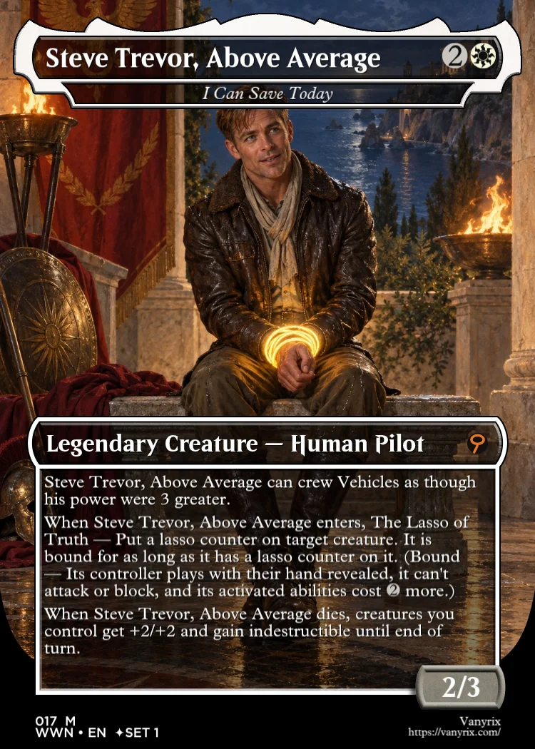 Steve Trevor, Above Average