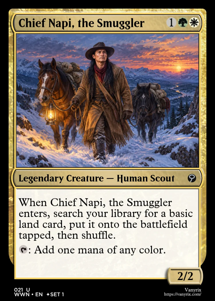 Chief Napi, the Smuggler