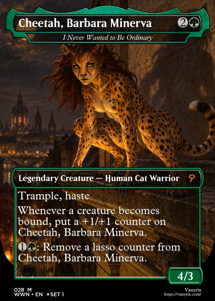 Cheetah, Barbara Minerva