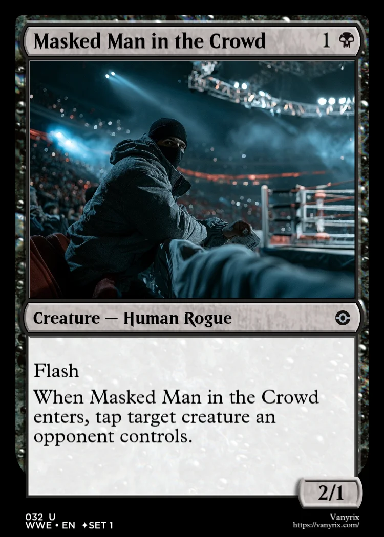Masked Man in the Crowd