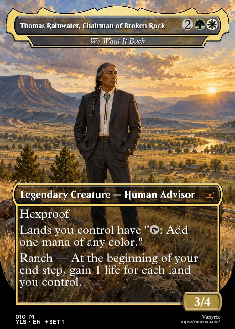 Thomas Rainwater, Chairman of Broken Rock
