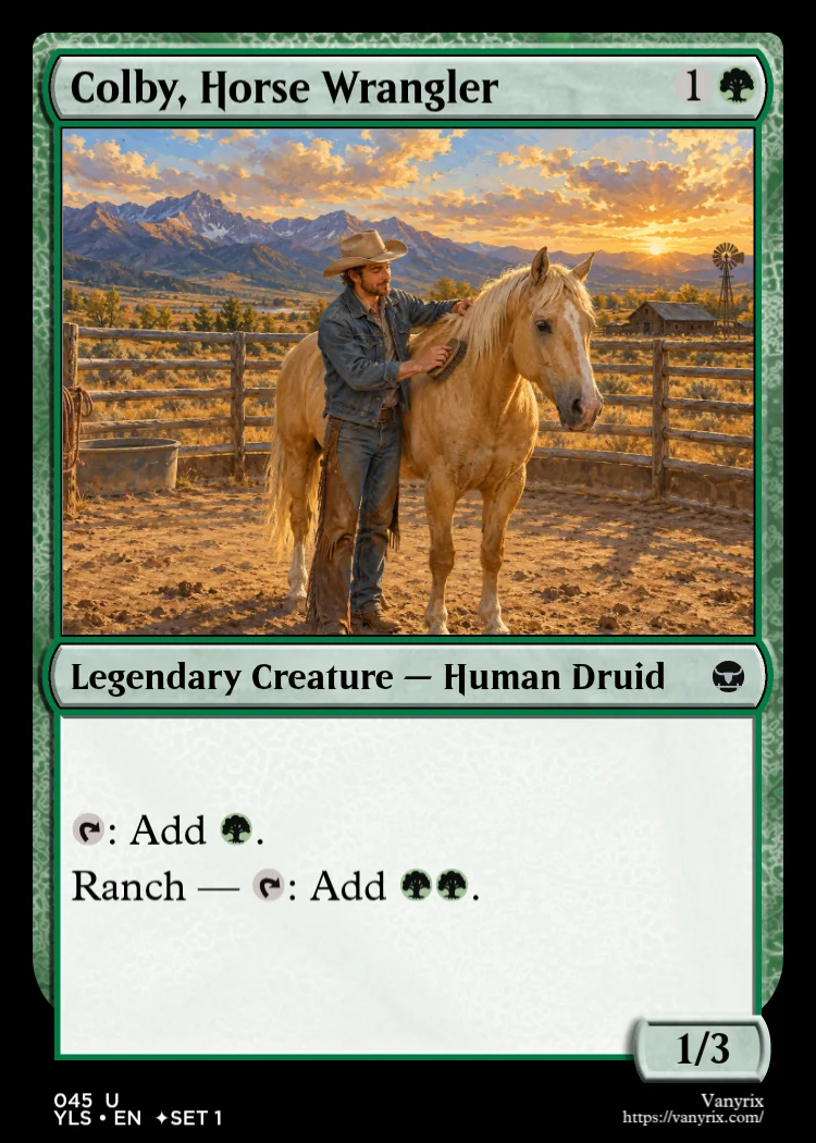Colby, Horse Wrangler