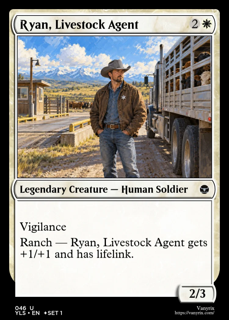 Ryan, Livestock Agent