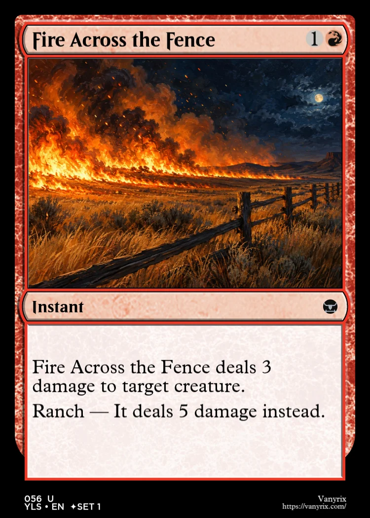 Fire Across the Fence